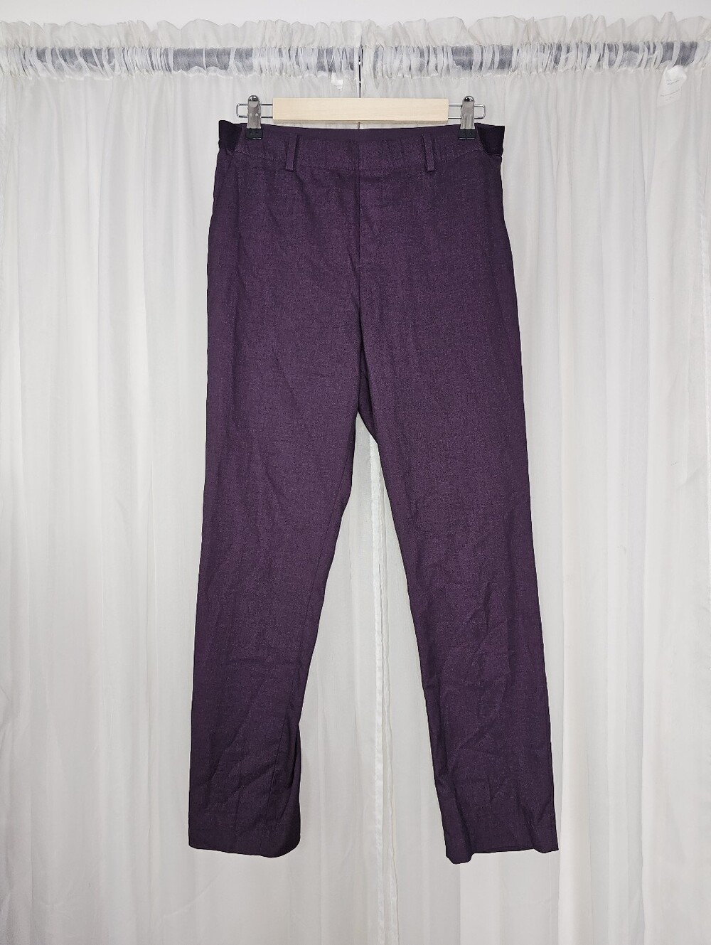 UNIQLO Plum Purple Smart Tapered Trousers Medium Preppy Academia Tailored